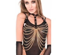 KINKY DIVA grandininė liemenėlė su sagtimis GRANDININĖ LIEMENĖLĖ SU SAGTIMIS