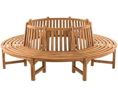 Lauko baldų komplektas Mville "Novum" medžio suoliukas apvalus 250 cm