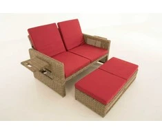Mville Sofa Ancona Rubino raudona 5 mm