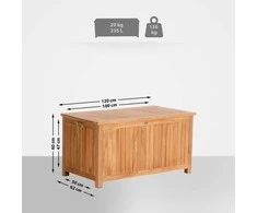 Mville Teak sodo dėžė Odessa 120x62x60