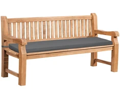 Lauko baldų komplektas Mville Tiko suoliukas Daxon su sėdimąja pagalvėle, 180 cm