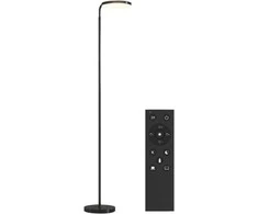 LED grindinis šviestuvas su magnetiniu nuotolinio valdymo pulteliu, lanksčiai reguliuojamas, pasukamas, metalinis, juodas