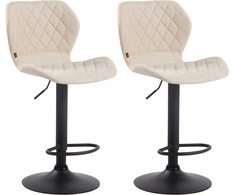 CLP Trading GmbH Mville 2 baro kėdžių komplektas "Cork fabric juodas