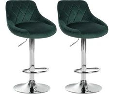 Mville 2 baro kėdžių rinkinys "Lazio velvet chrome
