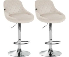 Mville 2 baro kėdžių rinkinys "Lazio velvet chrome