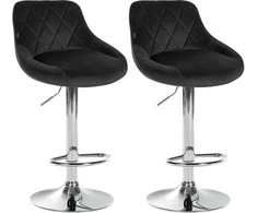 Mville 2 baro kėdžių rinkinys "Lazio velvet chrome