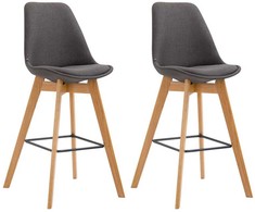 Mville 2 baro kėdžių rinkinys Metz fabric natura