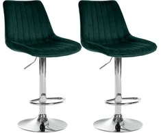 Mville 2 baro kėdžių rinkinys "Toni velvet" chromas