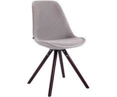 Mville 4 kėdžių rinkinys Toulouse velvet apvalus cappuccino