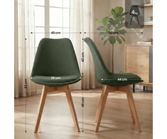 Mville 4 "Linares Cord" kėdžių rinkinys