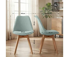 Mville 4 "Linares Cord" kėdžių rinkinys