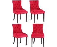 Mville 4 valgomojo kėdžių rinkinys "Aberdeen velvet" antikvarinis