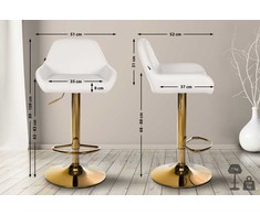 Mville Baro kėdė "Braga Gold", odos imitacija