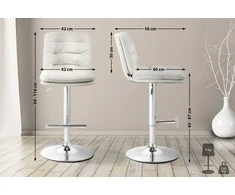Mville Baro kėdė "Damar Velvet" chromuota