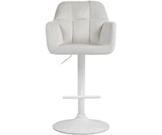 Mville Baro kėdė "Natoma velvet" balta