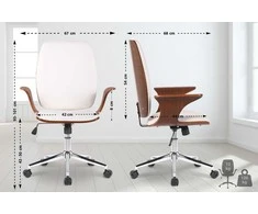 Mville Biuro kėdė "Burbank", odos imitacija