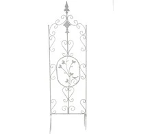 Mville Grotelė augalams Burgus 122 x 35 cm antikvarinė balta