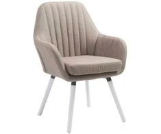 Mville Kėdė Florian Fabric rusvos spalvos, balta