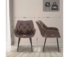 Mville Kėdė Tanna velvet