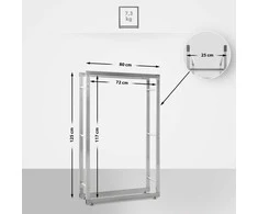 Clp Trading Mville Malkų stovas CLP Keri V2 25x80x125 cm, nerūdijantis plienas