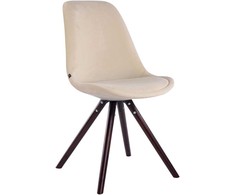 Mville Lankytojų kėdė Toulouse velvet round cappuccino