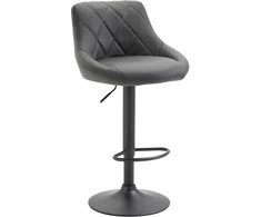 Mville Lazio baro kėdė iš dirbtinės odos, juoda