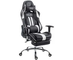 Mville Racing biuro kėdė Limit V2 dirbtinė oda su atrama kojoms