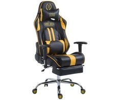 Mville Racing biuro kėdė Limit V2 dirbtinė oda su atrama kojoms
