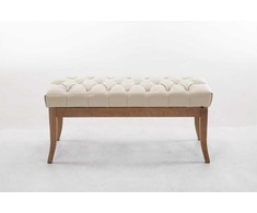 Mville "Ramses" suoliukas dirbtinės odos antikvarinis šviesus 100
