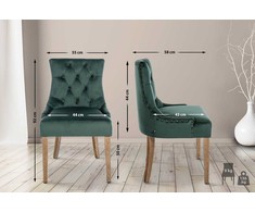 Mville Valgomojo kėdė "Aberdeen velvet" antikvarinė šviesa