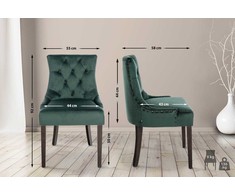 Mville Valgomojo kėdė Aberdeen velvet antikvarinė