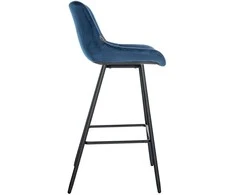 Mville "Weston" aksominė baro kėdė