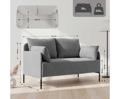 Mville Ziden Dvivietė sofa, audinys