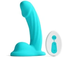 Ns novelties COLOURS CURVE VIBRACINIS 5 COLIŲ DILDO TURKIO SPALVOS