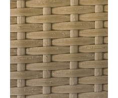 Lauko baldų komplektas 3 dalių rotango sodo baldų komplektas, 2 vietų sofa su šezlongu ir staliuku