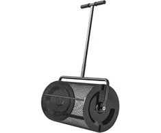 Outsunny 300L 61x40cm Komposto Skleistuvas Trąšų Skleistuvas Vejos Sodo Skleistuvas su T-rankena Tinklelio Krepšys Metalinis Sėklų Skleistuvas Durpių Samanų Skleistuvas Vejos Skleistuvas Vejos Priežiūra Kompostui, Mėšlui, Trąšoms, Sėkloms Juodas
