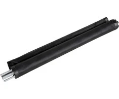 Outsunny tvenkinio tvora, 365 x 126 cm sodo tvora, 4 dalių dekoratyvinė baseino tvora su kojelėmis, įstatoma tvora terasai, balkonui, tinklelis, juoda
