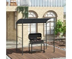 Outsunny Kepsninės stogelis, apsauga nuo lietaus, atspari UV spinduliams, vandeniui - 215 x 150 x 174/220 cm