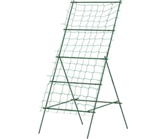 "Outsunny" laipiojimo grotelės iš plieno, skirtos įstatyti nerūdijančio plieno A formos laipiojimo atrama vijokliniams augalams grotelės 101x133x227 cm sodo grotelės augalų grotelės daržovėms, gėlėms, vijokliniams augalams žalios spalvos