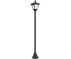 Outsunny Led saulės energija pakraunami sodo šviestuvai, žibintai 15 x 15 x 120 cm