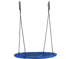 Outsunny gandro lizdo tipo sūpynės, Ø110cm, 150kg, reguliuojamos, mėlynos, 3-12 metų