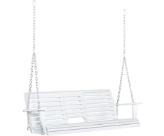 Outsunny Medinės pakabinamos sodo sūpynės su sulankstomu staliuku 2-3 žmonėms 150 x 75 x 53 cm