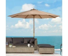 Outsunny Medinis sodo skėtis 300 cm - chaki spalvos