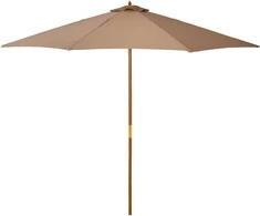 Outsunny Medinis sodo skėtis 300 cm - chaki spalvos