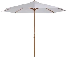 Outsunny Medinis sodo skėtis 300 cm - kreminis