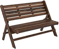 Outsunny Medinis sodo suolas iki 250 kg, - 122 x 63 x 83 cm