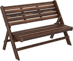 Outsunny Medinis sodo suolas iki 250 kg, - 122 x 63 x 83 cm