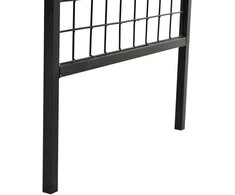 Outsunny Metalinis suoliukas arka vijokliniams augalams - juodas 154 x 60 x 205 cm