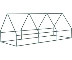 Outsunny folinis šiltnamis, mini šiltnamis su tinklelio langais, UV spinduliams atsparus daigynas sodui, PE plėvelė, žalias, 240 x 90 x 90 cm