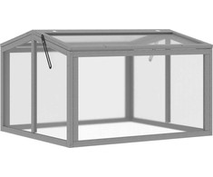 Outsunny Mini šiltnamis su medžio ir polikarbonato danga 90 x 80 x 58 cm